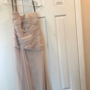 Vera wang white chiffon bridesmaid dress